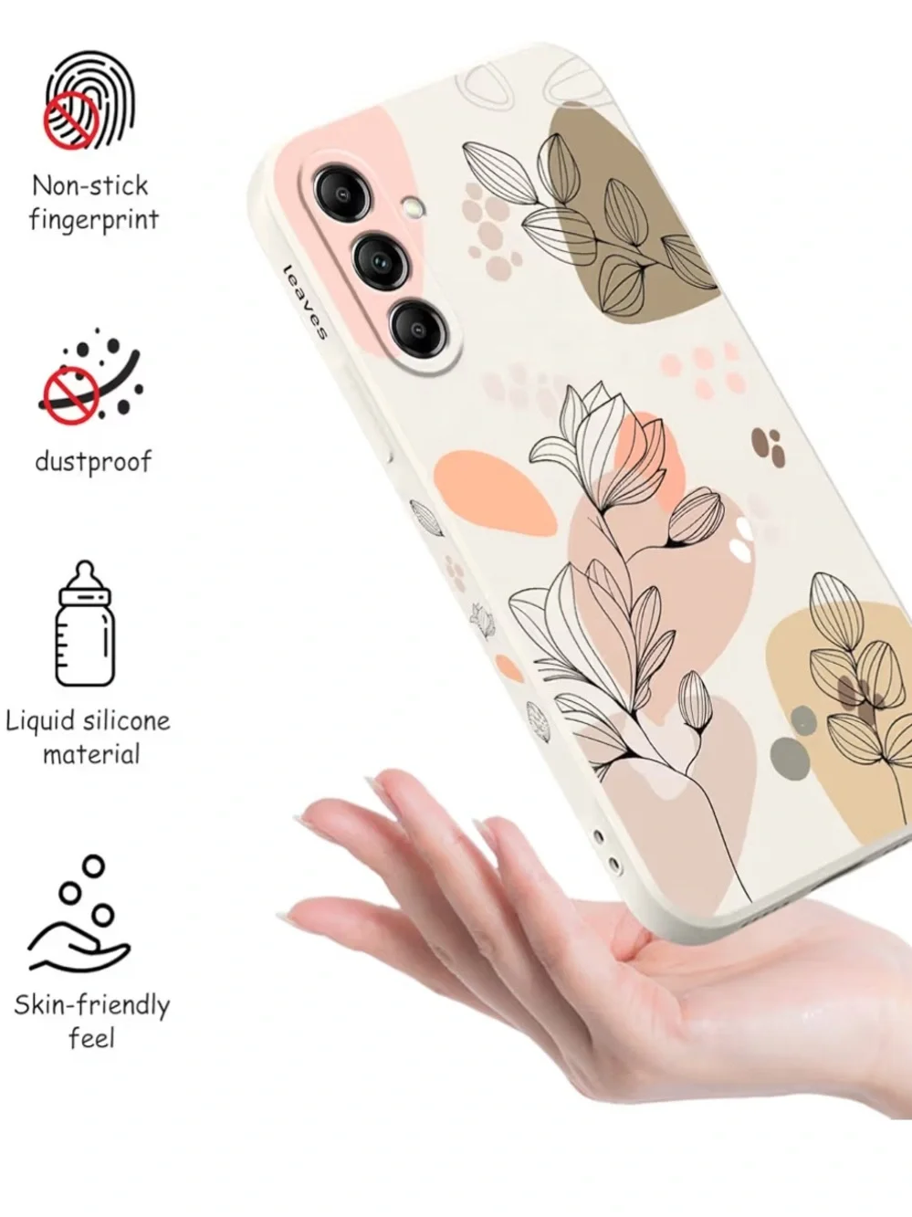 Amazon LEECG Floral Silicone Phone Case for Samsung Galaxy A14 5G